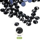 1440 Pcs Hotfix Flatback Crystal Glass Gems  ss16 4mm  Black 