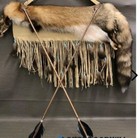   awesome  Native American  Deer Hide Red Fox Quiver Two Arrows Nice Quality    