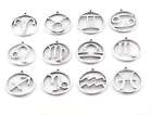 Horoscope Charms Astrological Zodiac Signs Symbols Antique Silver 5020 -5031