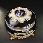 The San Francisco Music Box Company Phantom And Christine Hinged Trinket Box