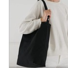 Baggu Black Vertical Canvas Duck Bag
