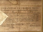Jonathan Trumbull  1710-1785 Hand Signed Document Dated 1783 Connecticut Gov 