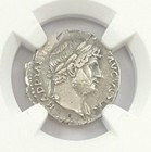 Rare Roman Silver Denarius Of Hadrian  ad 117-138  - Ngc Ch-vf Certified Coin