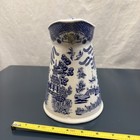 Vintage Blue Willow Transfer Ware Pitcher By Regal England 7 25    X 5 25   