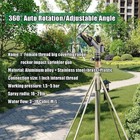 Adjustable Impact Sprinkler Large Area Water Irrigation Spray Stainless 1  360  
