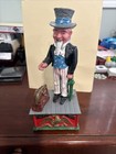 Vintage Uncle Sam Cast Iron Mechanical Bank - Very Good Working Condition