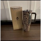 40oz Savanna Cheetah Leopard Print Traveler Cup Tumbler New In Hand