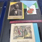 Vintage Scrapbook Containing Old Pictures Greeting Cards  Etc  See Pictures 