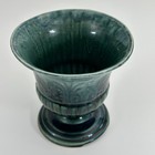 Drip Glaze Footed Green Blue Planter - Vintage