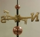 Copper Ball 4   For Weathervane  Lightening Rod  seconds Great Deal  Slight Ding