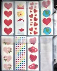 Mrs  Grossman Individual Heart Sticker Strips Upick From Various Colors Designs
