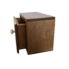 Vintage Wood Granny Core Cottage Storage Drawer Recipe Box W ceramic Knob    
