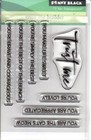 New Penny Black Rubber Stamp Clear Friendship Trust Me Builder Set Free Usa Ship