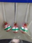 Vgt Dollhouse Miniature Set Of Painted Pearl Christmas Ornaments 1 12