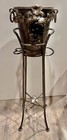Floor Standing Ice Bucket Champagne Wine Cooler Grapes Leaves Decorative Holder