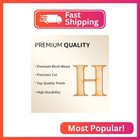 1 Pack Official Greek Wooden Letters For Crafts  Eta - 6  Classic Font Single La