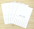2026 Blank Xl Mini Calendar 5  X 7   lot Of 5  Decorate  Stamp  Diy  Scrapbook