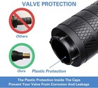 Tire Valve Stem Caps  Aluminum Black  4 Pcs pack