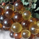 Vintage Green Grape Cluster Hanging Swag Lamp Light  Works  Amber And Yellows