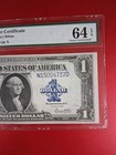 Fr 237 1923  1 Silver Certificate  horseblanket   Pmg Cu 64 Epq