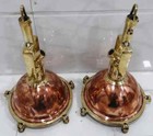 Nautical Marine Cargo Smooth Copper   Brass Pendant ceiling mount Light 2 Pcs