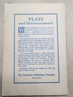 Diamonds And Hearts Effie W Merriman Sergel s Acting Drama No 418 Chicago Play