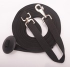 Loaged Cotton Lunge Line Black 24ft