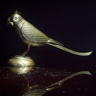 Antique Silver Parrot Scent Bottle Middle Eastern  Persian  Islamic