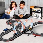 Slot Car Race Track 1 43 Scale For Kids Led Tracks Electric Powered Dual Racing