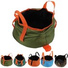 Collapsible Bucket With Handle Portable Folding Wash Basin Lightweight Water