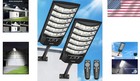 Solar Outdoor Flood Lights 6500k  Motion Sensor Parking Lot Security