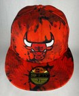 New Era Nba Chicago Bulls Red Tie Dye Pink Under Brim 59fifty Fitted Hat  New 