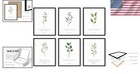 Bible Verses Wall Art Set - 6 Framed Prints For Inspirational Decor
