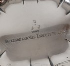 Vintage Chippendale Silver Plate Tray Gifted From Mass Governor Endicott Peabody