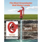 Kffkff Cast Iron Hand Well Pump  25 Ft Max Lift  Antique Pitcher Pump  1-1 4 In 