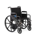 Medline Guardian K1 Wheelchair W swing Back Footrest   Desk Arms Lengt 18in Seat