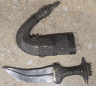 Antique Arab Middle Eastern Silver Jambiya Dagger  Ca  1880