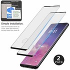 For Samsung Galaxy S10 S10  S10e Case Rugged Rubber Hard Cover   Tempered Glass