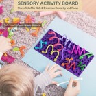 Fidget Toys Sensory Activity Board For Kids  Stress Anxiety Purple
