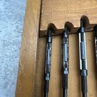Vintage 7 Piece Adjustable Reamer Set Wood Box Complete