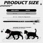 Expawlorer Halloween Leather Cat Collar - Adjustable Pet Collar With Rivet Spike