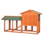 Wooden Chicken Coop Rabbit Hutch Poultry Cage Outdoor Hen House 61 Inch