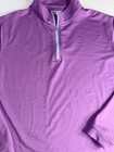 Peter Millar Men s Perth Basketweave Performance Quarter-zip Sz L Golf Preppy 