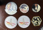Vintage Nasa Shuttle Gemini Mission Embroidered Patch 6 Unused Lot