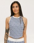 Fore All Lillee Tank Sleeveless Womens Golf Top Color  Indigo - Choose Size 