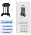 Foldable Luggage Cart For Travel   Moving  290lbs Dolly Cart With Wheels  Foldab