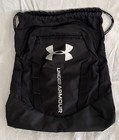 Under Armour Ua Undeniable Sackpack Print Logo Drawstring Backpack Black Gray