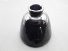 Vintage Black Glass Ink Well - 2 5 X 2 5 