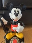 Disney Mickey Mouse Rotary Telephone Phone Vintage 1970s Figurine