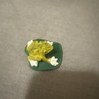 Vintage Land   Sea Collectables Nature Series Miniature Figure Frog Onwater Lily